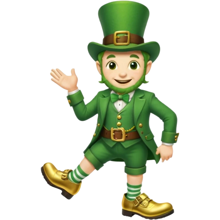 Leprechaun with legs emoji