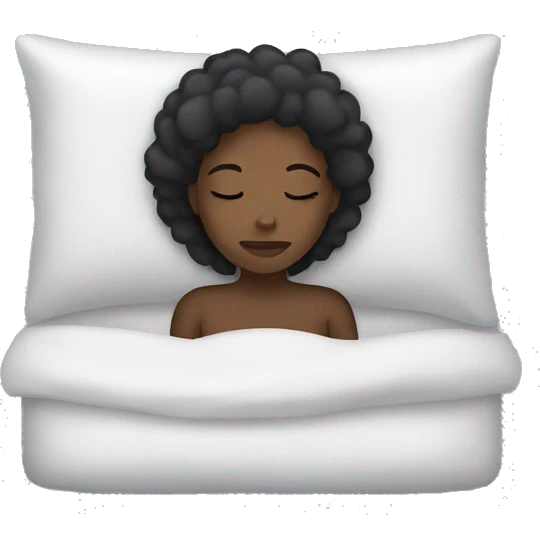 Black girl sleeping emoji
