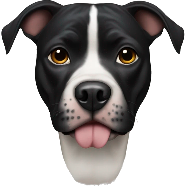 black pitbull face  emoji