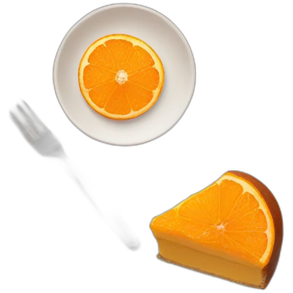 Orange pudding emoji