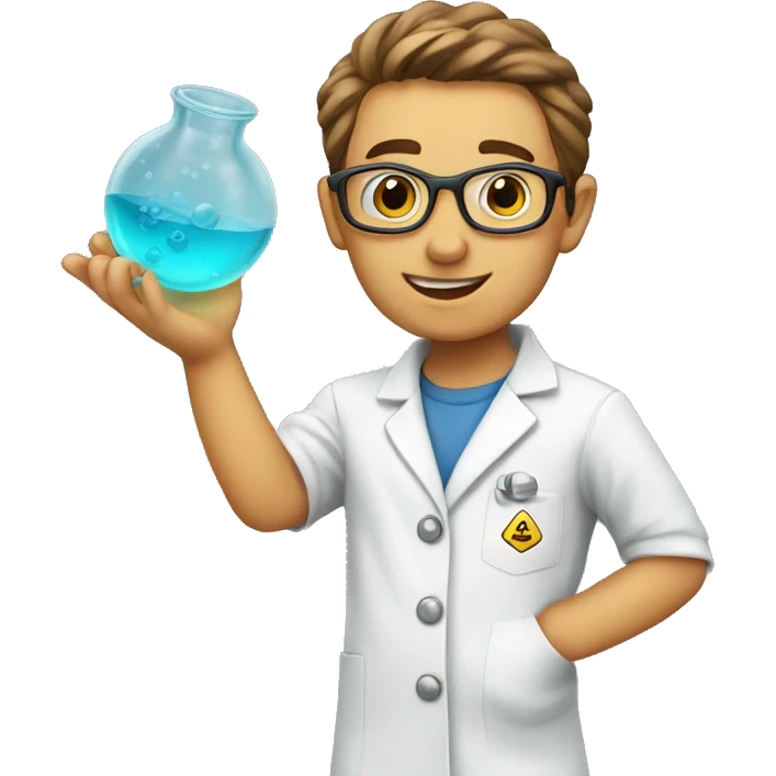 practicing for science competition emoji
