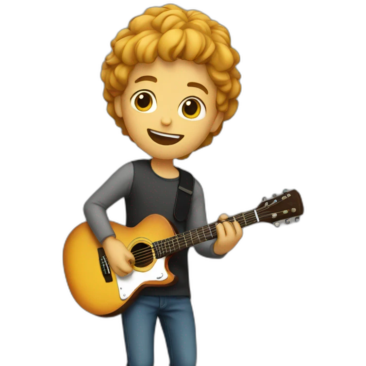 boy with guitar emoji