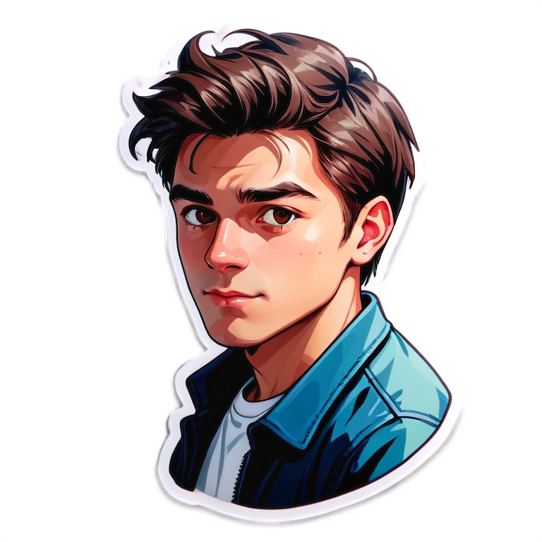 blurry portrait of a young man emoji