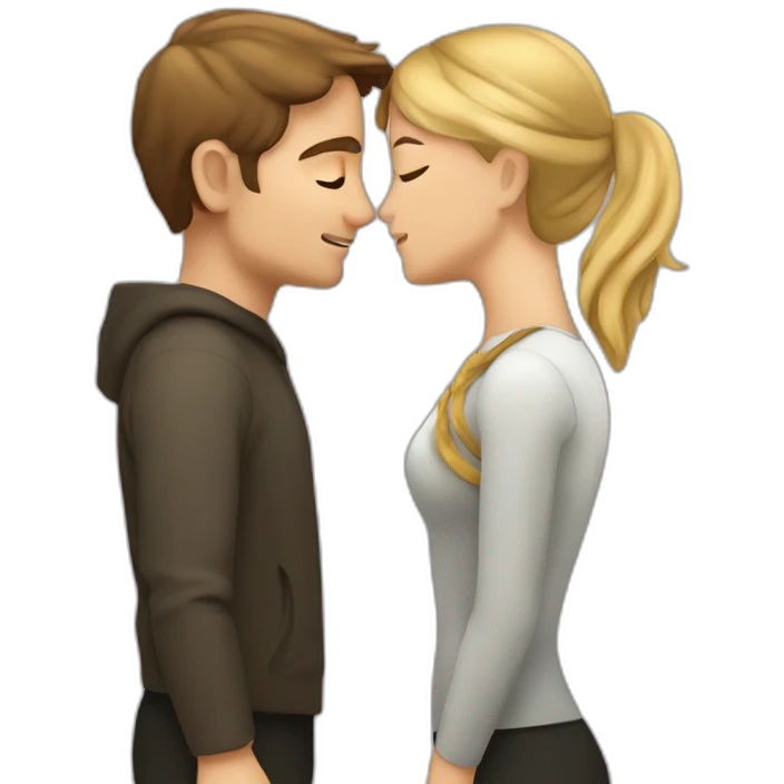 peeta mellark from hunger games getting ready to kiss katniss emoji