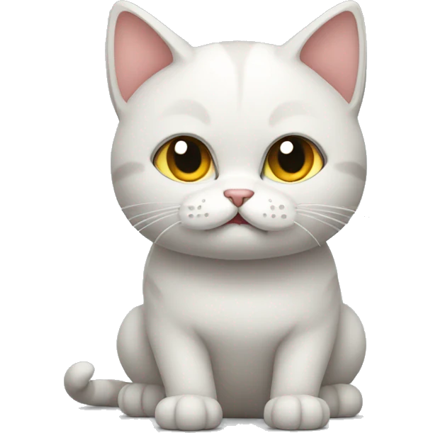 Cat not happy emoji