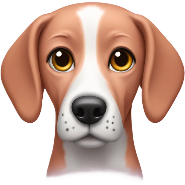 Pink beagle emoji