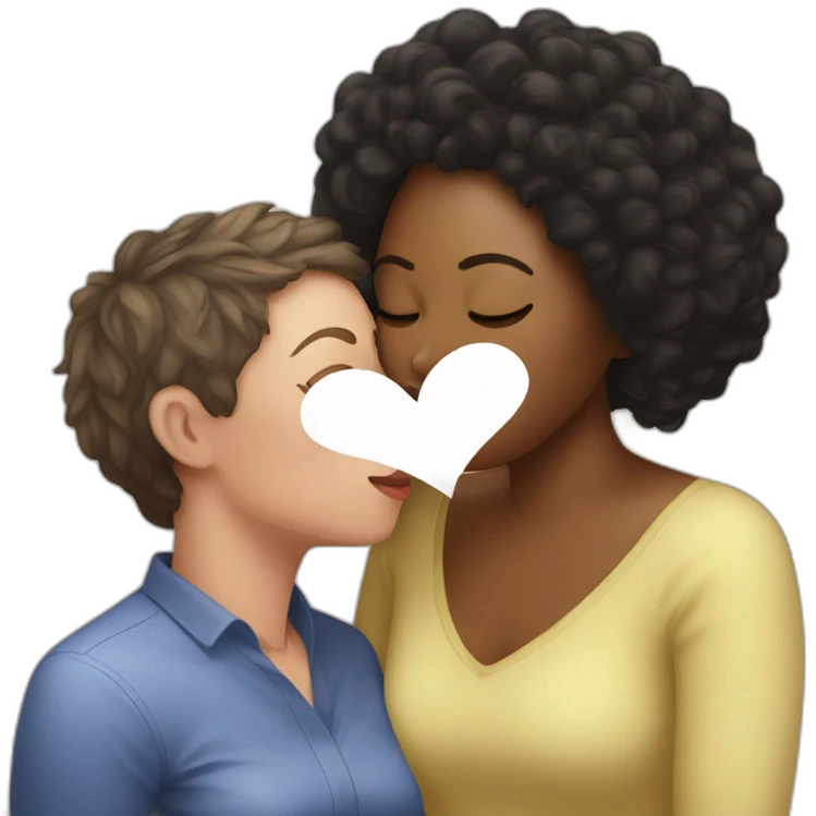 zuckerberg and black woman kissed emoji