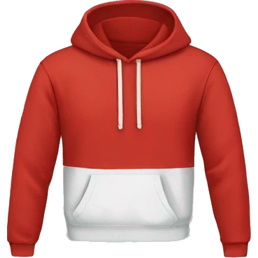Folded red supreme hoodie emoji