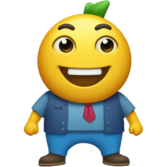 Personified triangle emoji