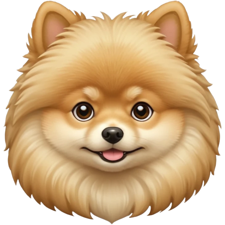 Pomeranian beige emoji