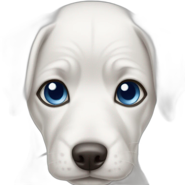 dogwhiteblue eyes emoji