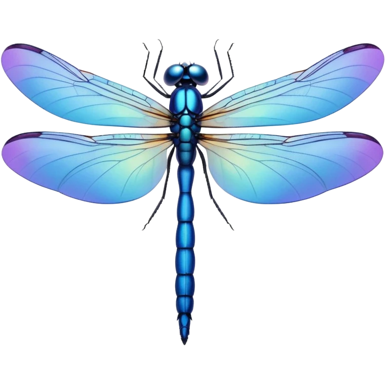 blue dragonfly emoji