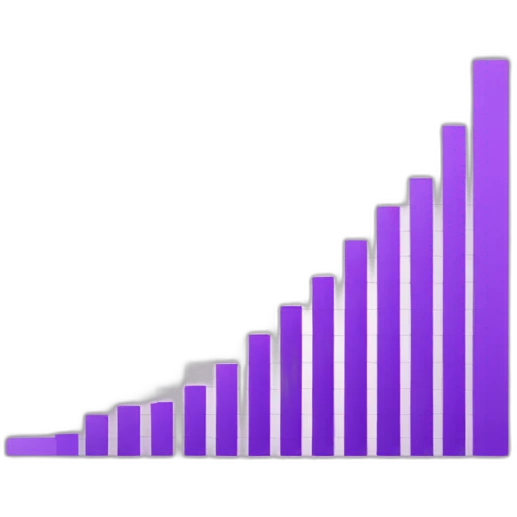 purple graph emoji