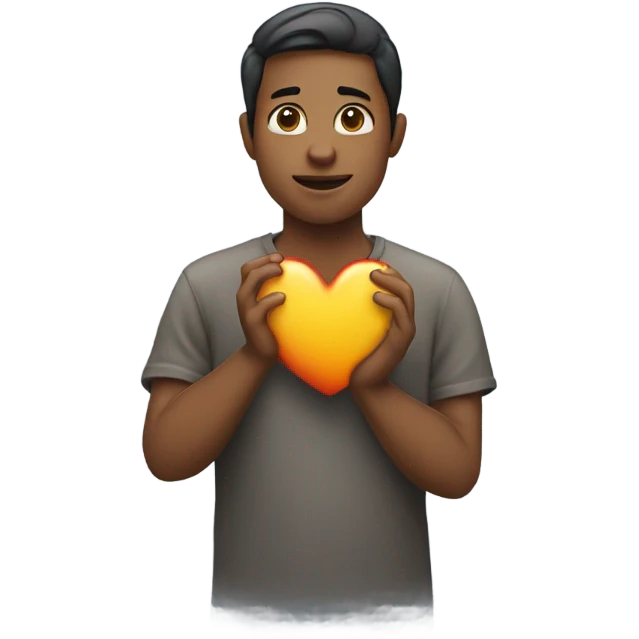 Person with heart  emoji