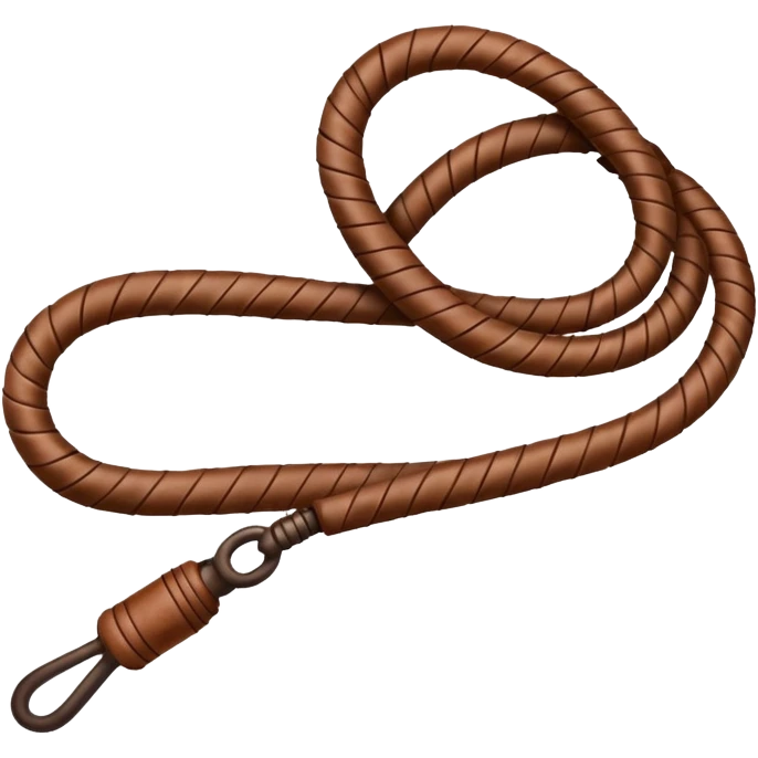Whip – coiled leather whip. emoji