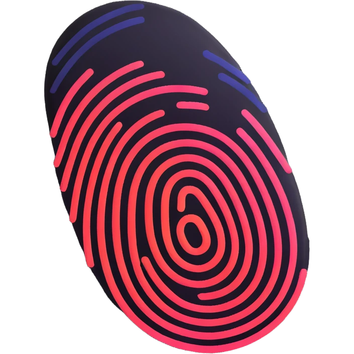 Fingerprint scanning for password security emoji