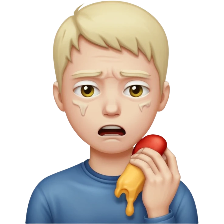Person choking herself emoji