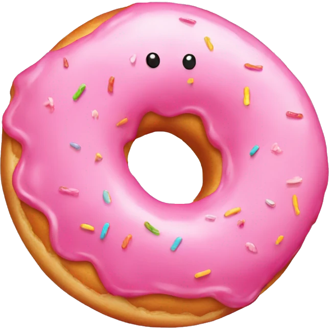 Pink donut  emoji