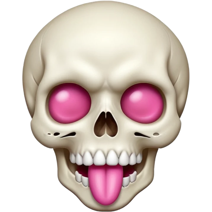 Skull sticking out its tongue  emoji