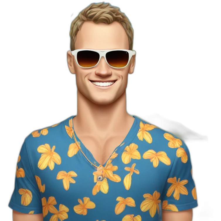 Jonathan Toews as beach bum emoji