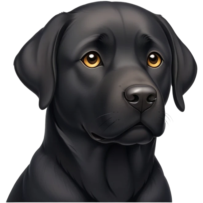 Black Labrador dog  emoji