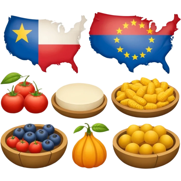 Nourriture d'Europe de l'Est (Slovaque, Hongrois, république tchèque et Pologne) emoji