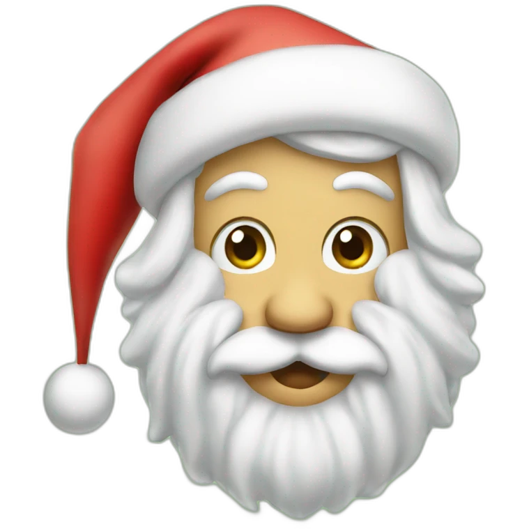 Santa eat elf emoji