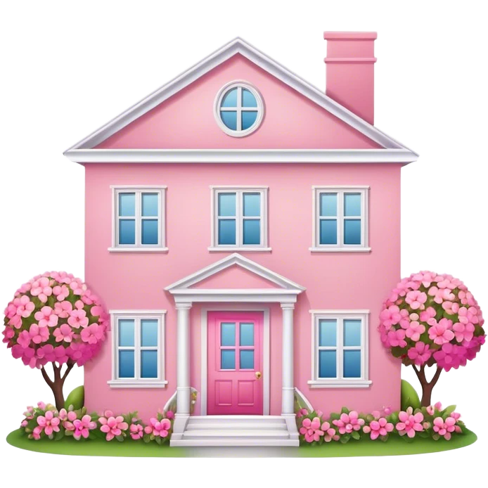 girly house  emoji