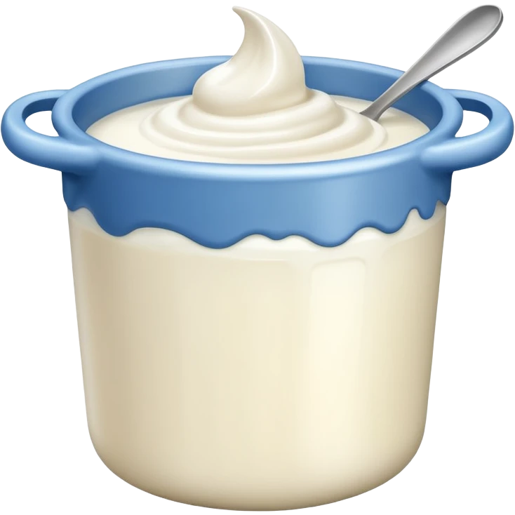 un pot de yaourt emoji