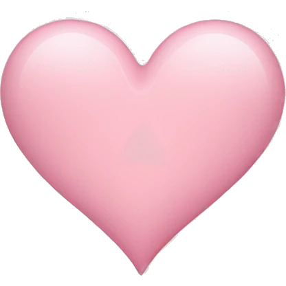 Light pink heart emoji