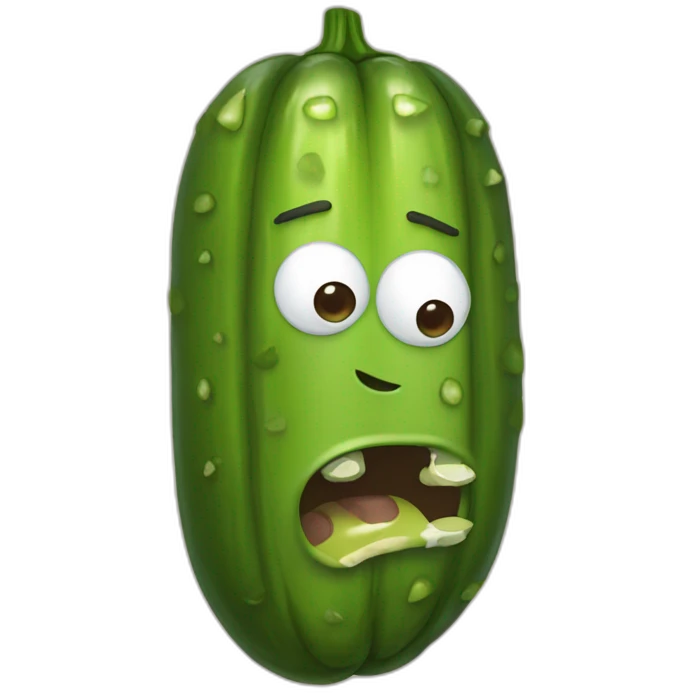 Pickle Rick with hoodie emoji