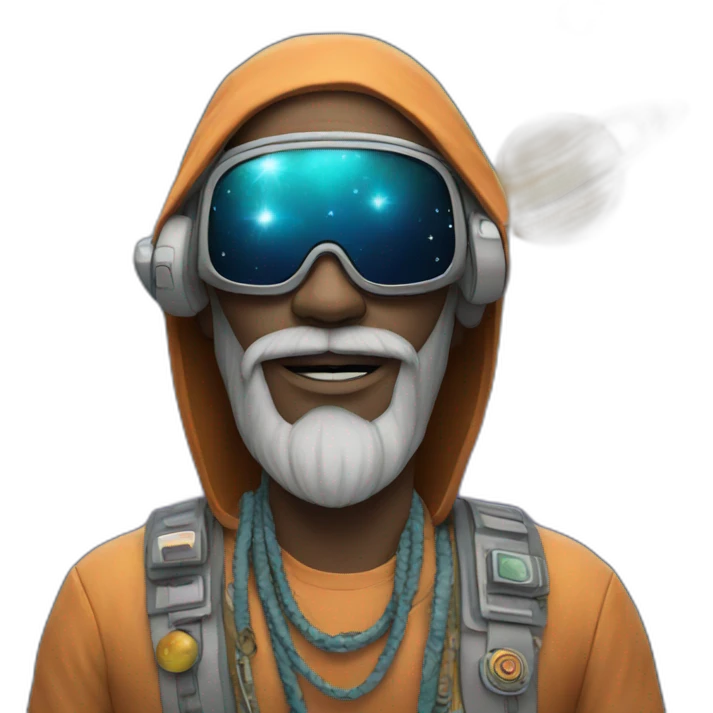 hippie in space emoji