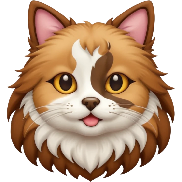 cat fused with dog emoji