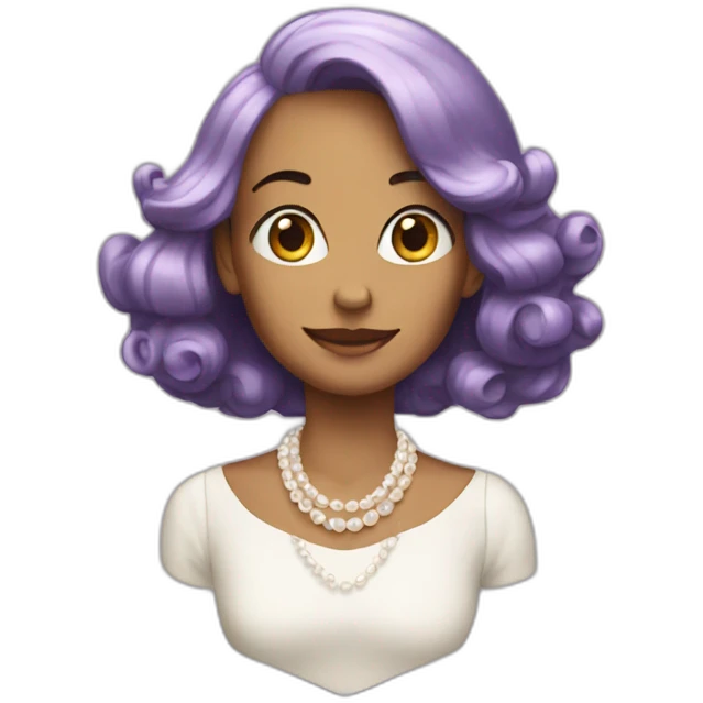 A pearl emoji