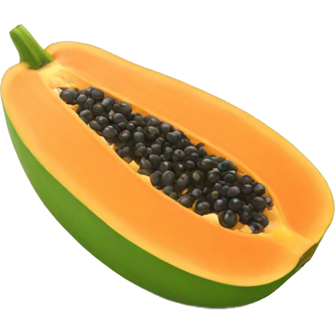 Papaya fruit emoji