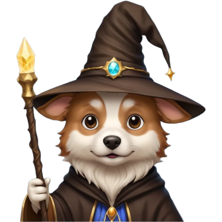 Dog wizard emoji