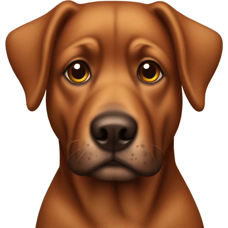 Love brown dog emoji
