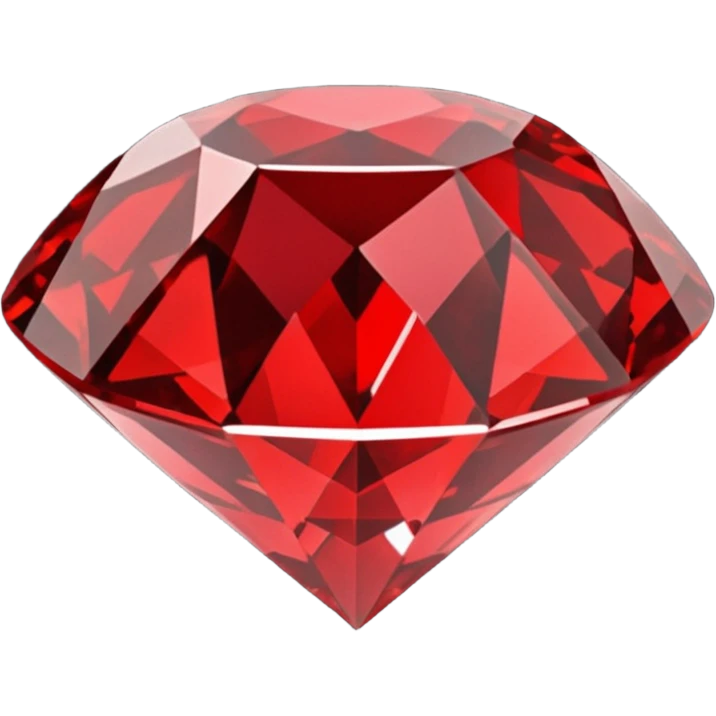 Red diamond with "RED" written on its front emoji