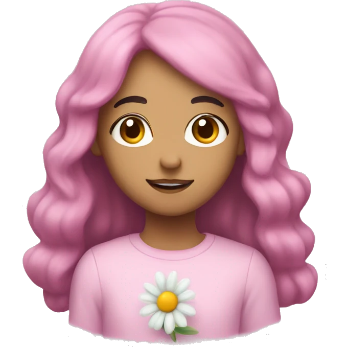 Soft pastel Berry and daisy emoji