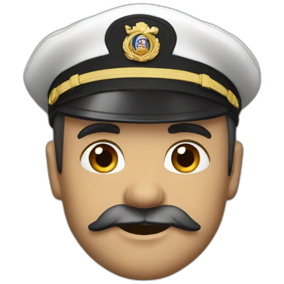 Capitaine prie emoji