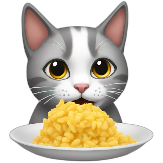 cat eat banda emoji