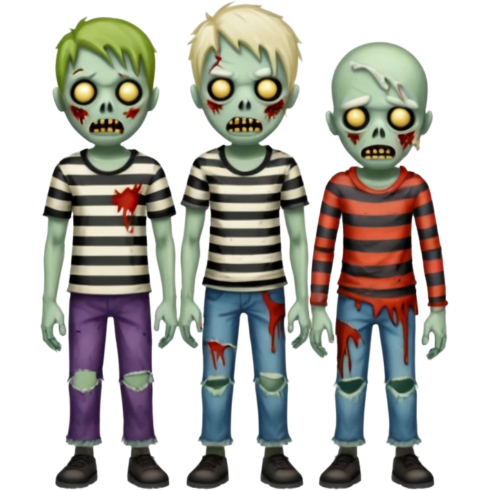 zombies in stripes emoji