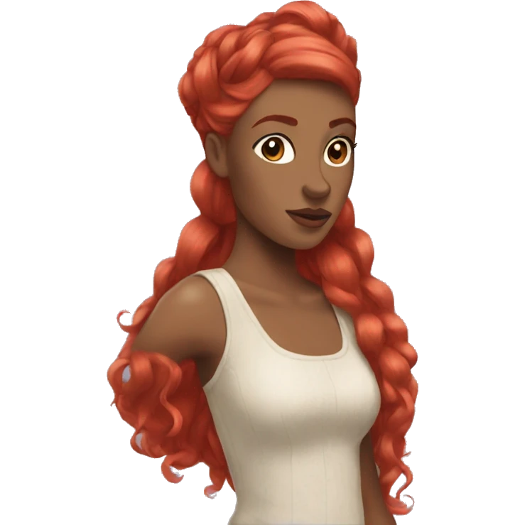 red hair princess with Airmax emoji