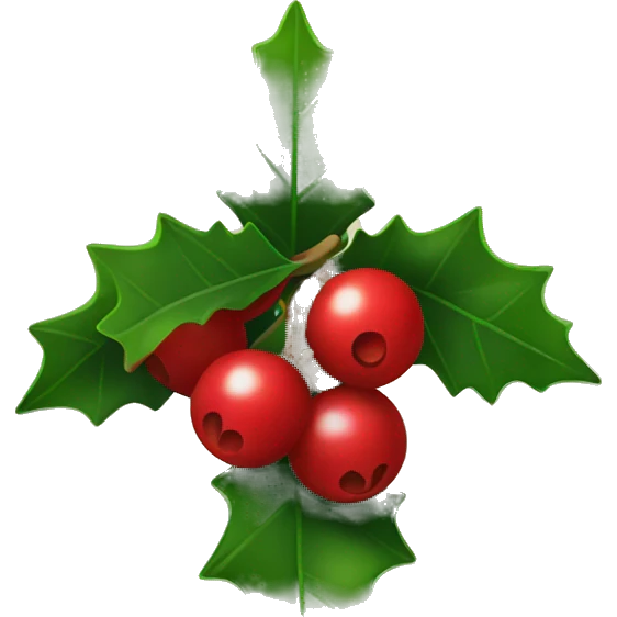 Holly berry emoji