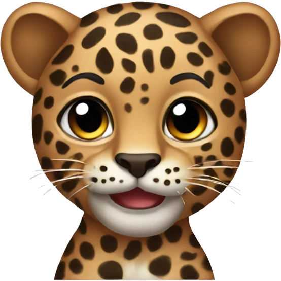 Leopard bow emoji