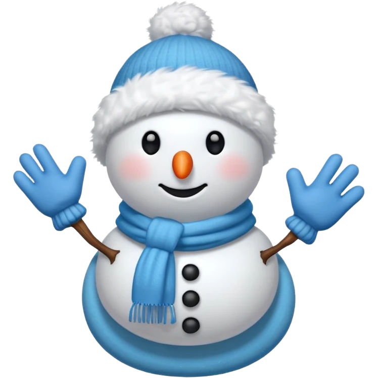 snowman with outfits  emoji