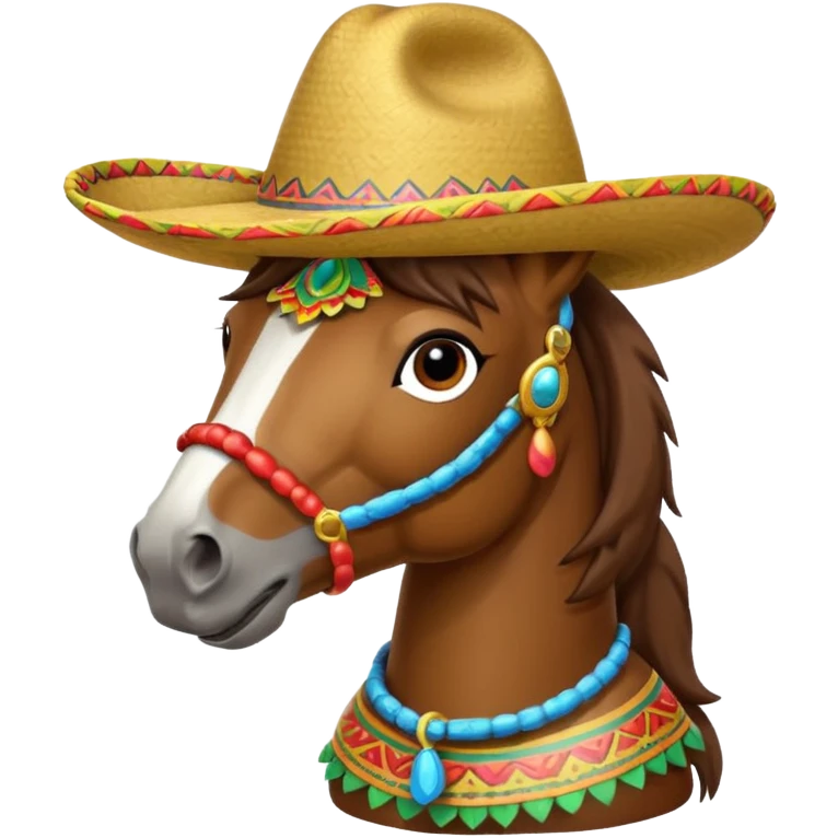 Horse with sombrero  emoji