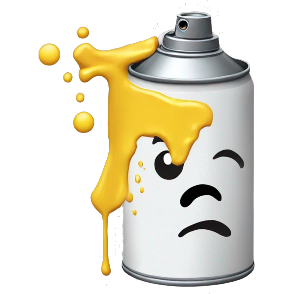 Spray paint can emoji