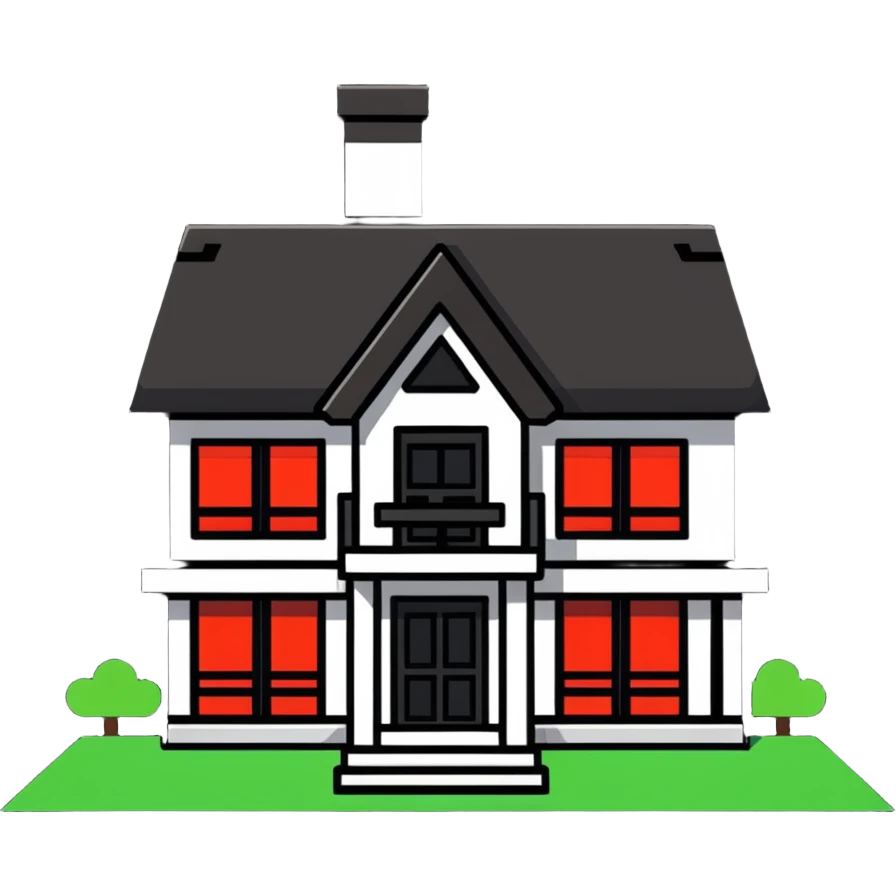 Minecraft house emoji