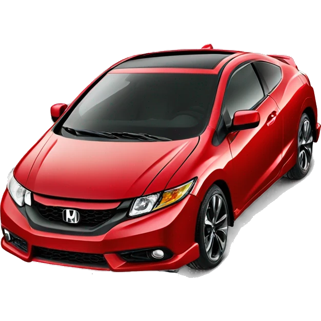 Red 2014 Honda civic si coupe  emoji